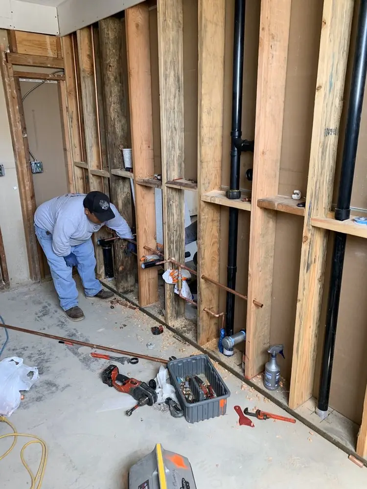 Commercial rough-in plumbing for Water Heater Replacement in Lima